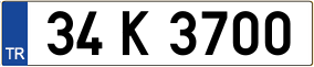 Trailer License Plate